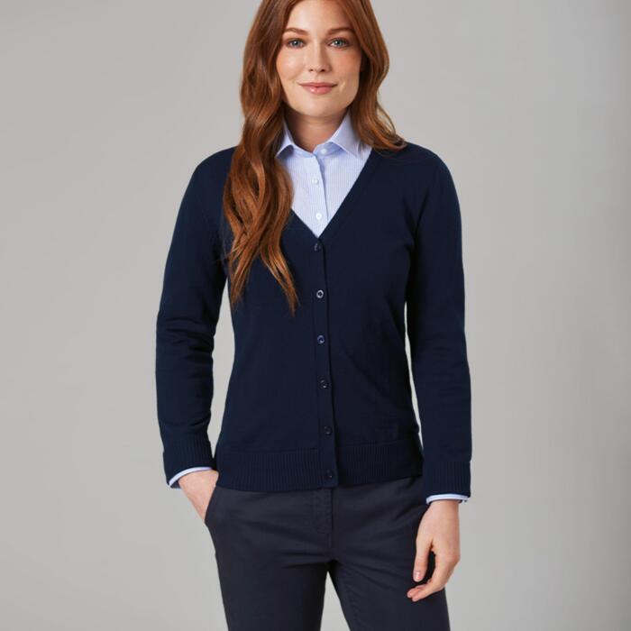 Brook Taverner Brook Taverner Ladies Augusta V Neck Cardigan BK554 Brook Taverner Ladies Augusta V Neck Cardigan Thumbnail