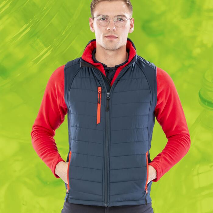 Result Genuine Recycled Result Genuine Recycled Black Compass Padded Gilet RS238 Result Genuine Recycled Black Compass Padded Gilet Thumbnail