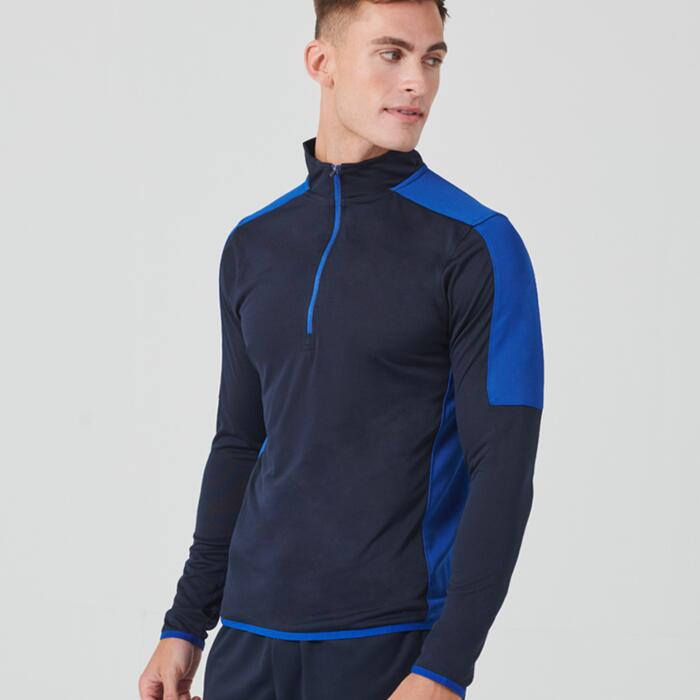 Finden & Hales Finden + Hales Contrast Zip Neck Midlayer Top LV571 Finden + Hales Contrast Zip Neck Midlayer Top Thumbnail