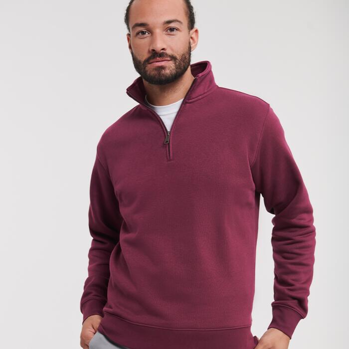 Copy of Russell Authentic Zip Neck Sweatshirt P Thumbnail